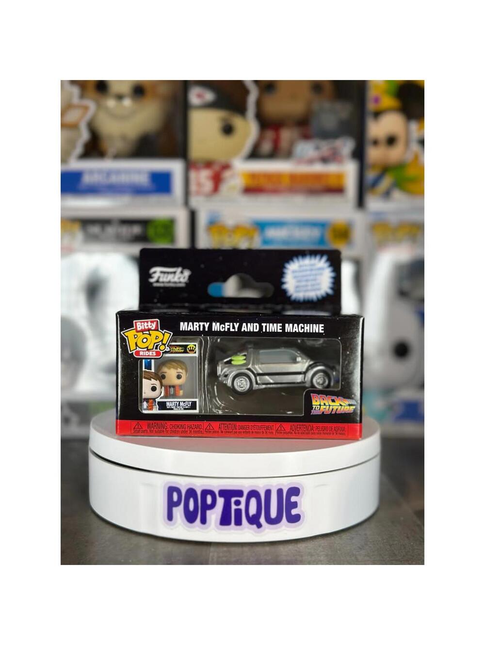 Back to the Future Marty McFly and Time Machine Funko Bitty Pop! Ride